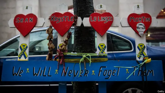 Мемориал на месте первого взрыва