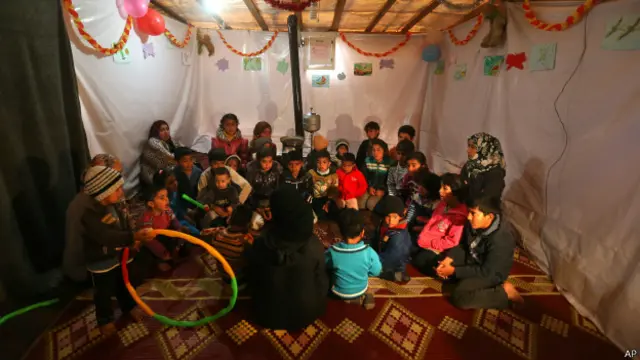 Сирийские беженцы в Ливане