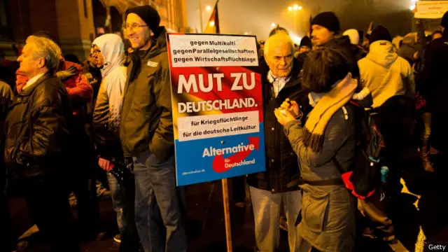 Unjuk rasa pendukung Pegida