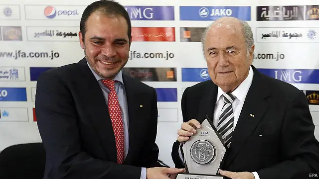 Pangeran Ali dan Sepp Blatter