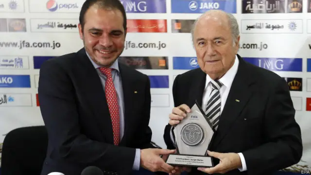 Принц Алі та Зепп Блаттер