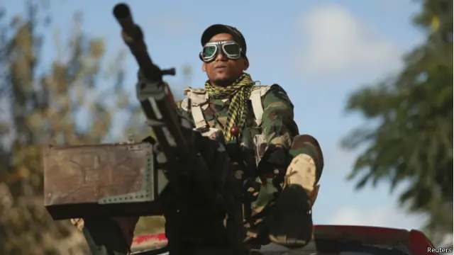 لا تسيطر الحكومة المعترف بها دوليا على كافة الأراضي الليبية. 