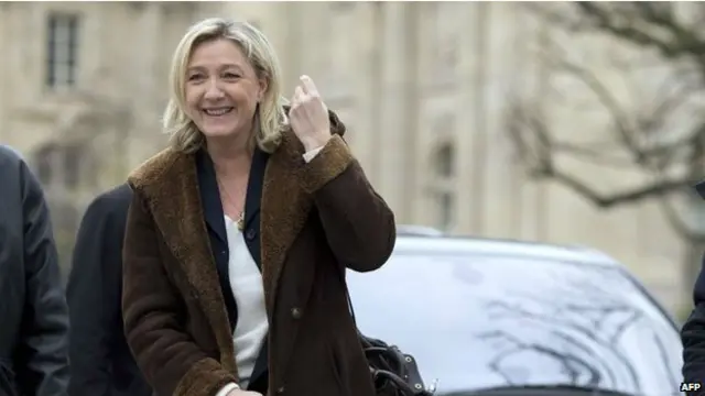 Марин Ле Пен, лидер ультраправой партии "Национальный фронт"