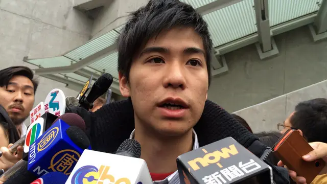 学联副秘书长岑敖晖（BBC中文网图片7/1/2015）