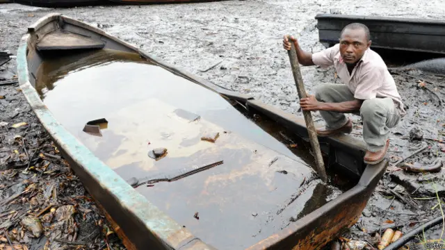 Contaminación en delta del Níger