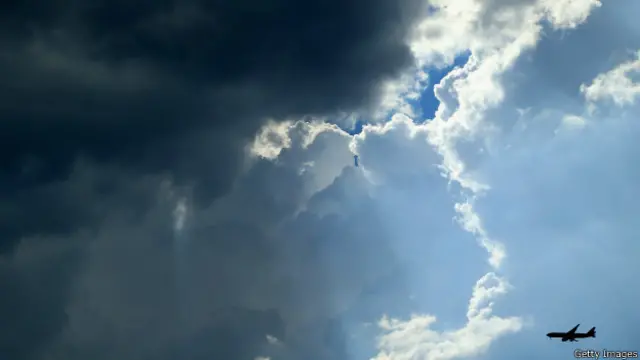 Самолет и облака