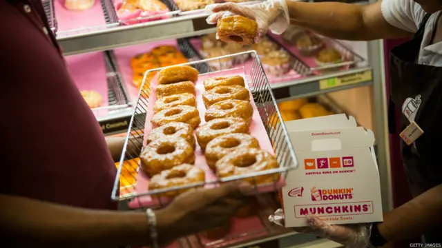 在美國紐約出售的唐恩都樂甜甜圈（3/11/2014）