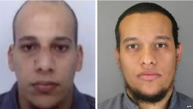 Cherif Kouachi và Said Kouachi - hai kẻ tình nghi tấn công tòa soạn Charlie Hebdo khiến 12 người chết