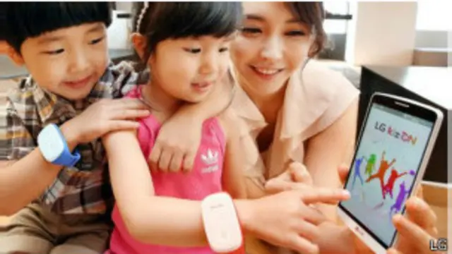 Aparato rastreador para niños de LG