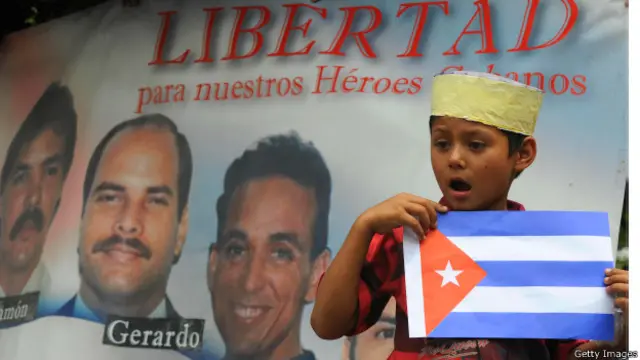 Плакат с фотографиями "Кубинской пятерки"