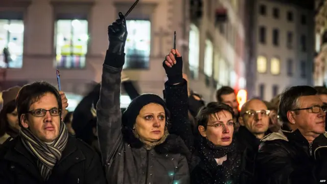 Lyon, le 7 janvier 2015. AFP