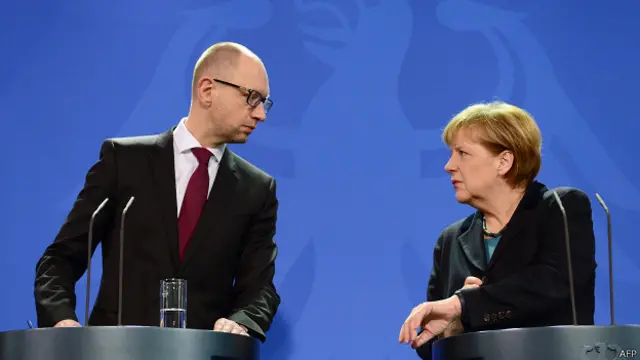 Меркель и Яценюк