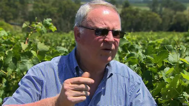 Bruce Tyrrel, el director ejecutivo de Tyrrel's Wines. 