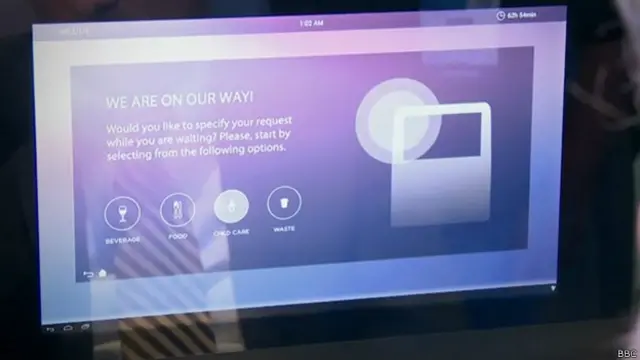Pantalla del sistema de entretenimiento del futuro de Panasonic
