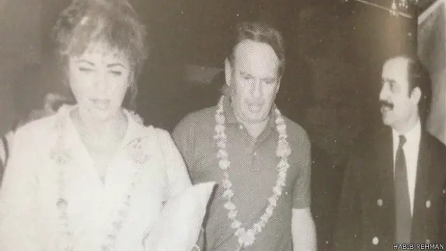 हबीब रहमान एलिज़ाबेथ टेलर के साथ