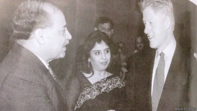 हबीब रहमान बिल क्लिंटन के साथ