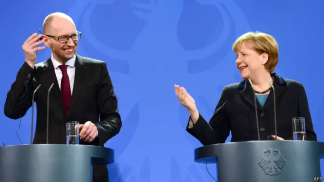 Яценюк и Меркель