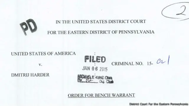 Ордер на арест Дмитрия Хардера