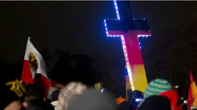 Демонстрация в Дрездене