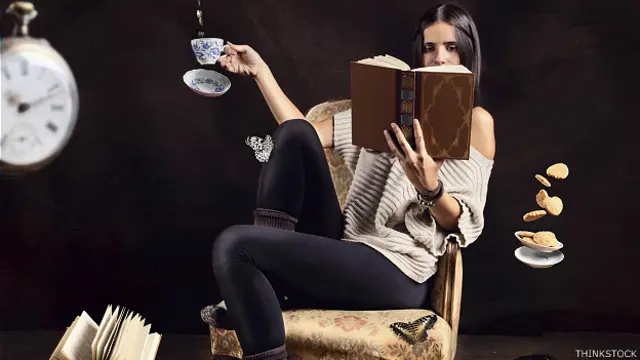 También se puede leer y tomar té.