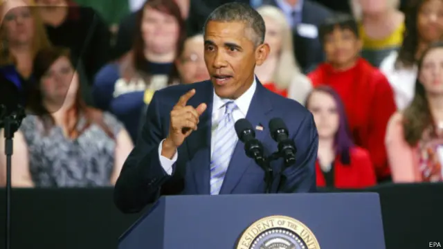 奧巴馬在田納西州發表講話說，美國與法國同在。