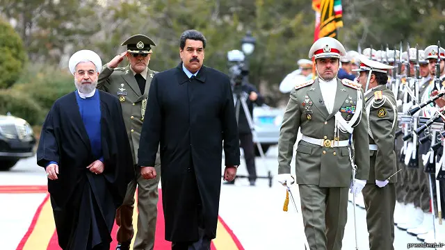 استقبال رسمی از رئیس‌جمهور ونزوئلا در تهران