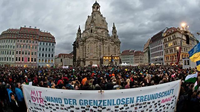 منتظمین کا کہنا ہے کہ پیگیڈا کے خلاف اگلی ریلی پیر کے روز نکالی جائے گی