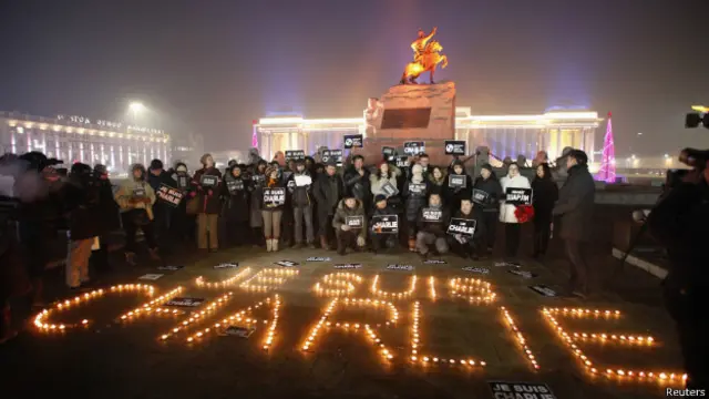 Акция в Монголии 