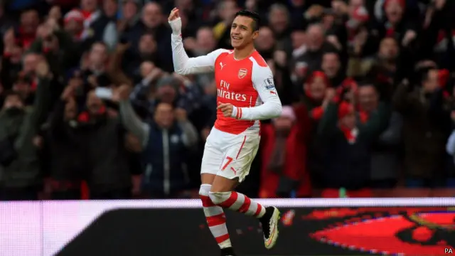 اليكسيس سانشيز ادى مباراة جيدة مع الارسنال