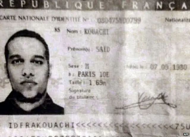 سعید کواچی کا شناختی کارڈ جو پولیس کو اُن کی گاڑی سے ملا جو انہوں نے حملے بعد چھوڑ دی