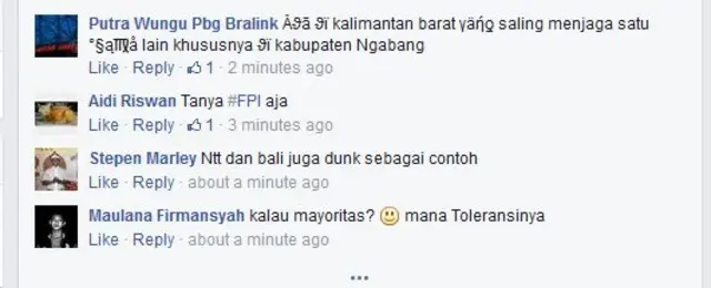 Komentar di Facebook