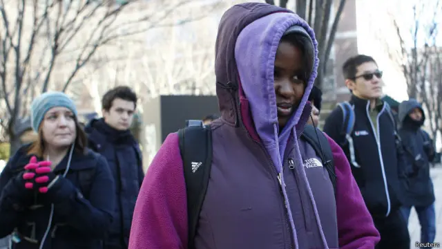 Estudiante universitaria en Estados Unidos