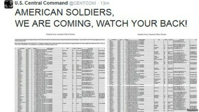 Взломанный "Твиттер" Пентагона