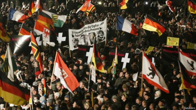 Manifestación en Dresden