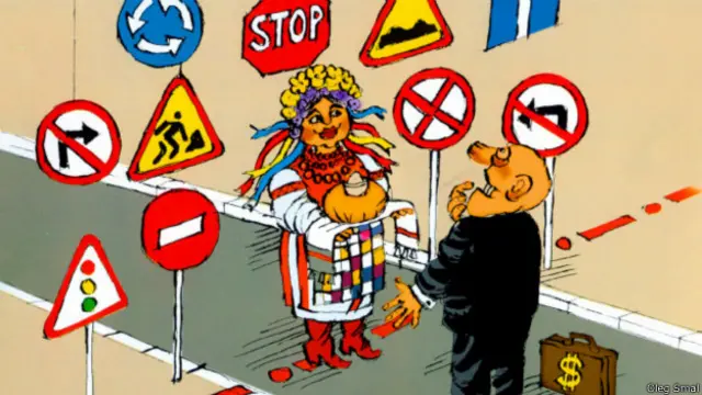 Олег Смаль, карикатура