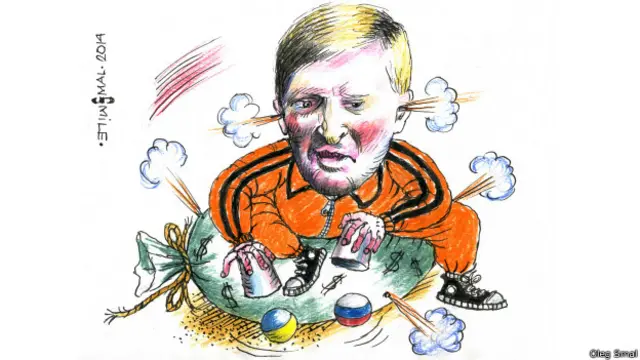 Олег Смаль, карикатура