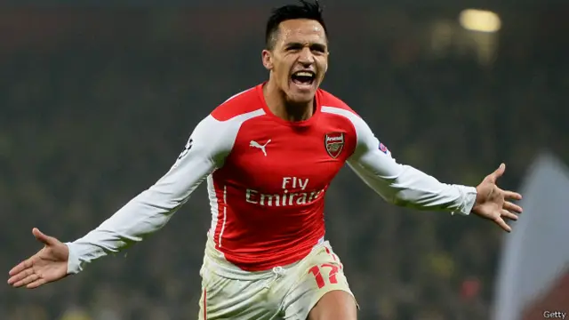 Alexis Sánchez ha anotado 12 goles y dado siete asistencias en la temporada.