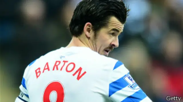 Además del QPR, Joey Barton ha jugado para Manchester City, Newcastle y Olympique de Marsella.
