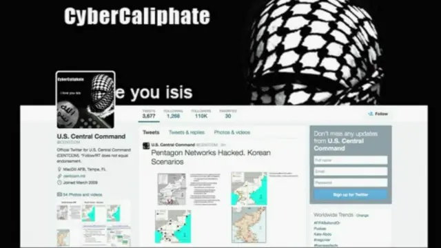 Cybercaliphate meretas akun Twitter Pusat Komando AS.