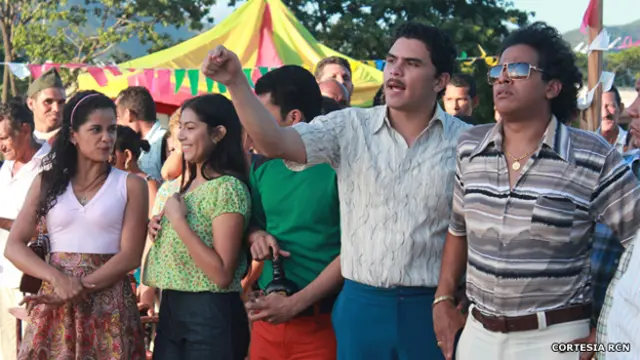 Escena de la telenovela "Diomedes, el cacique de la junta"