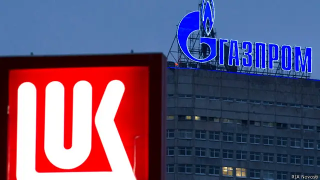 Газпром и Лукойл - логотипы