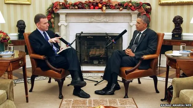 去年年底，奥巴马接受采访时说，普京吞并克里米亚是“战略性错误”、“不太明智”；俄国的经济危机证明，那些以为普京是“天才”的人错了。