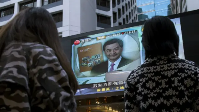 梁振英發表施政報告