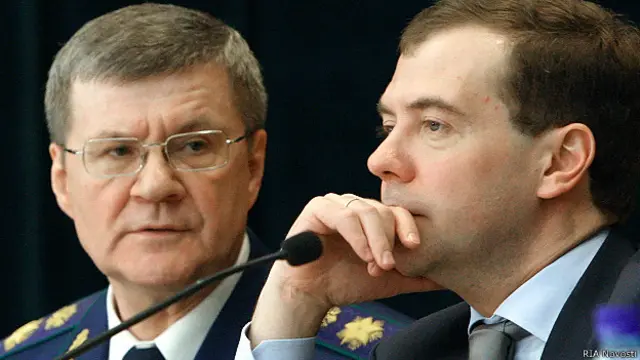 Юрий Чайка, Дмитрий Медведев