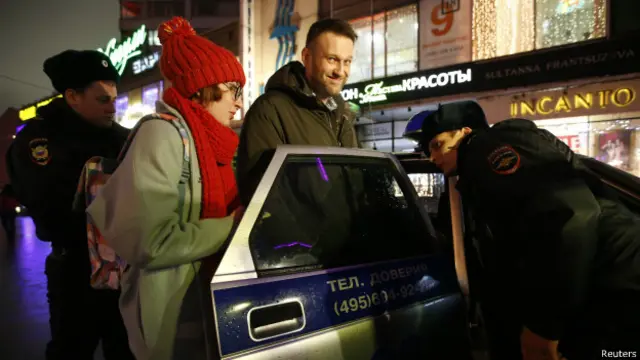 Задержание Навального на выходе из "Эха Москвы"