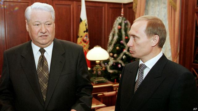 Ельцин и Путин в 1999