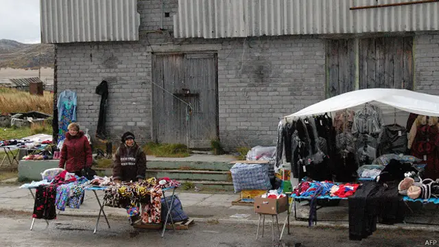 Жители Териберки