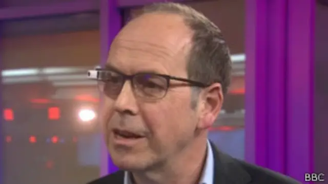 Rory Cellan-Jones con Google Glass