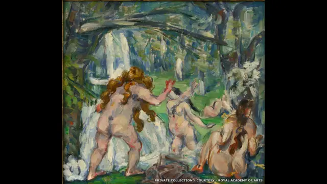 Поль Сезанн, "Три купальщицы", 1875 