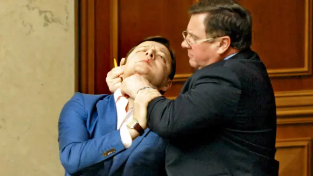 Бійка у Верховній Раді